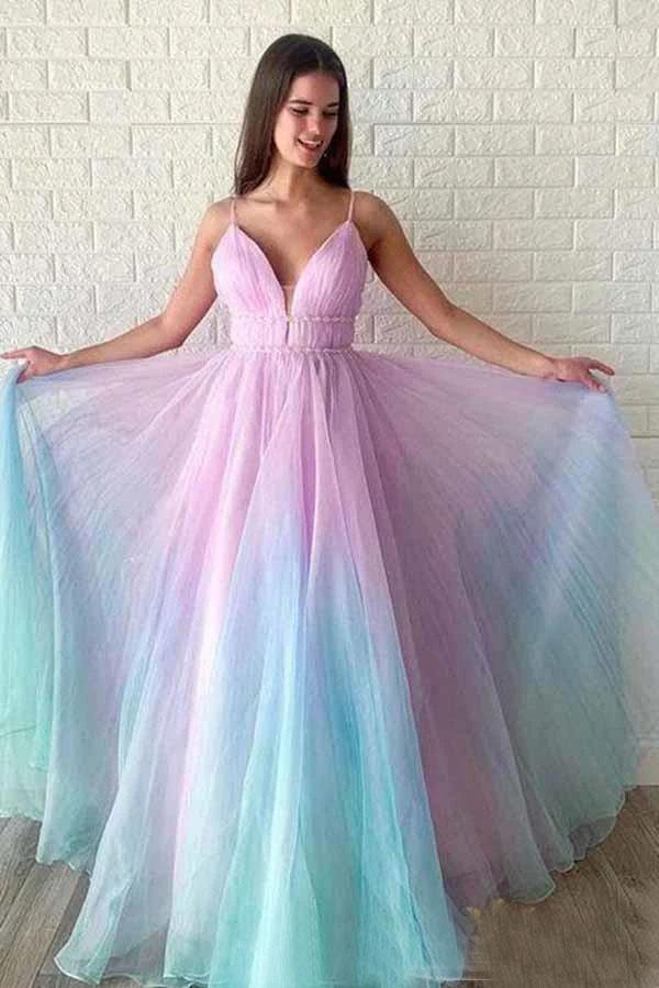 Rainbow Ball Gown Dress