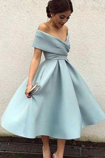 Vintage Inspired Tea Length Prom Dresses