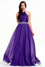 Peacock Strapless A-Line Floor-Length Chiffon Prom Dress