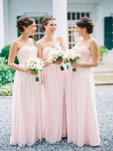 Simple Sweetheart Bridesmaid Dresses