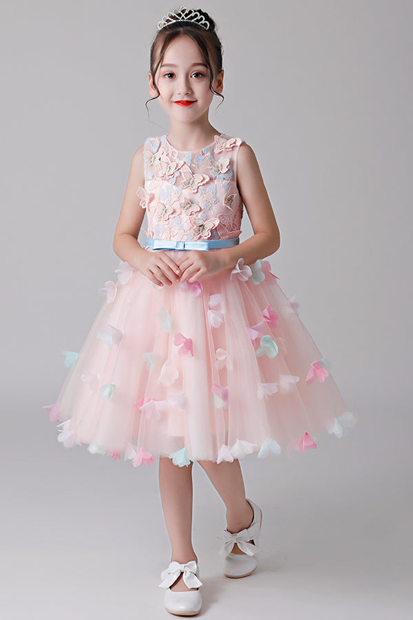 A-Line Sleeveless Flower Girl Dresses