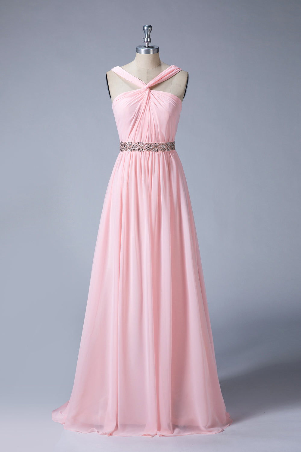 A-Line Sleeveless Chiffon Bridesmaid Dress