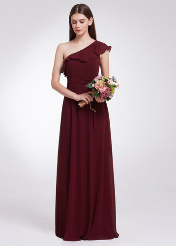 Stylish Burgundy Bridesmaid Dress