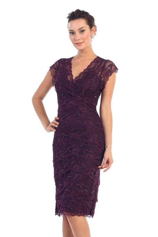 Short Lace Mother of the Bride Dress Cocktail Dress