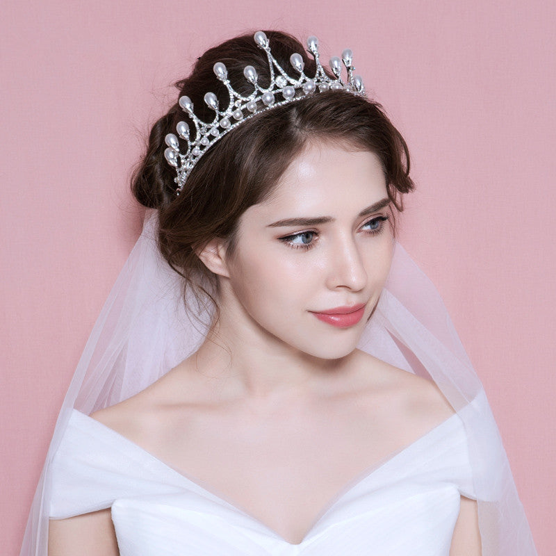 Pearls Tiara Bridal Headpiece