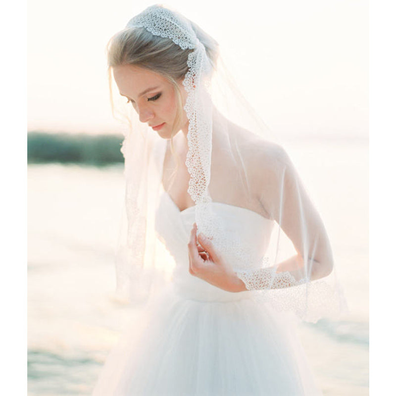 Bridal Wedding Veils with Lace