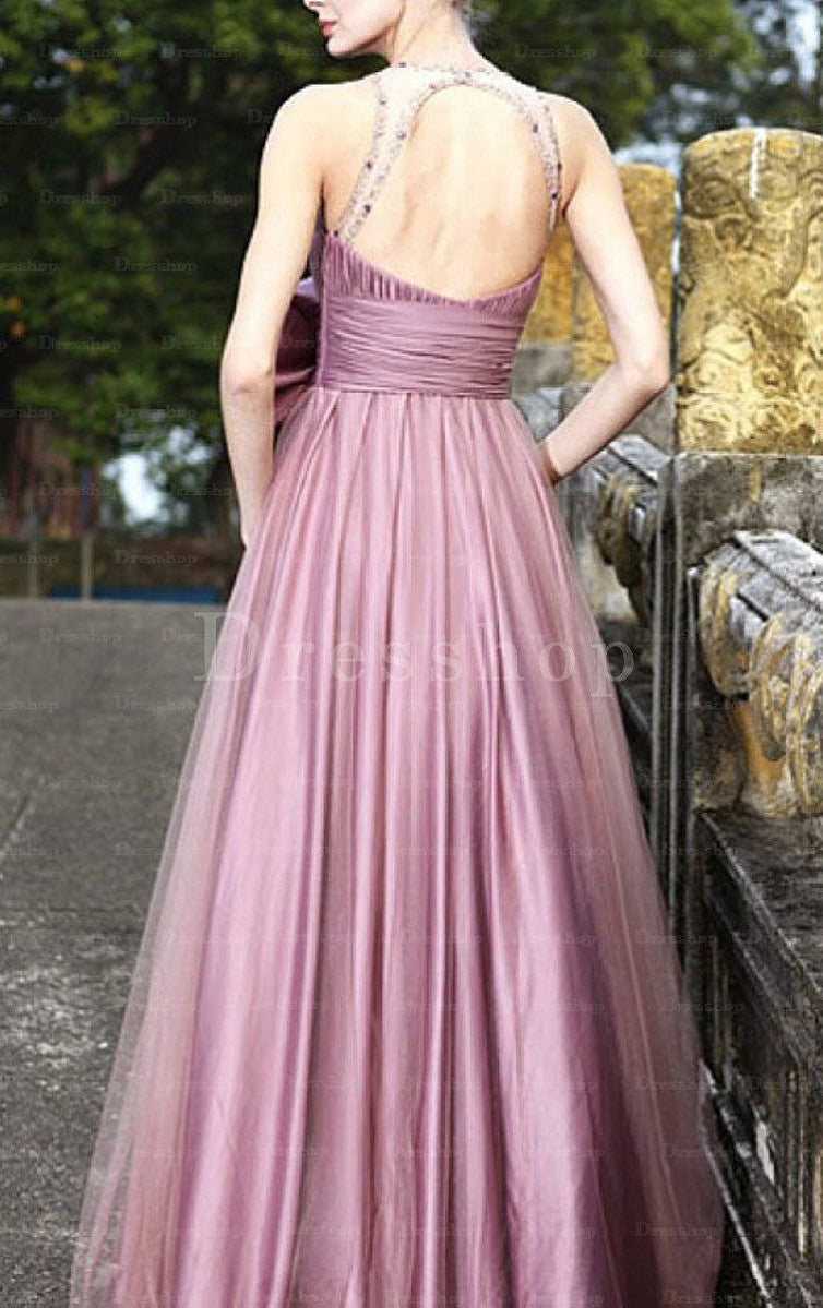 Trumpet/Mermaid High Neck Floor Length Backless Dress