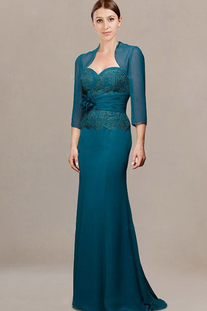 Elegant Sweetheart Mother of the Bride Dresses (Bolero included)