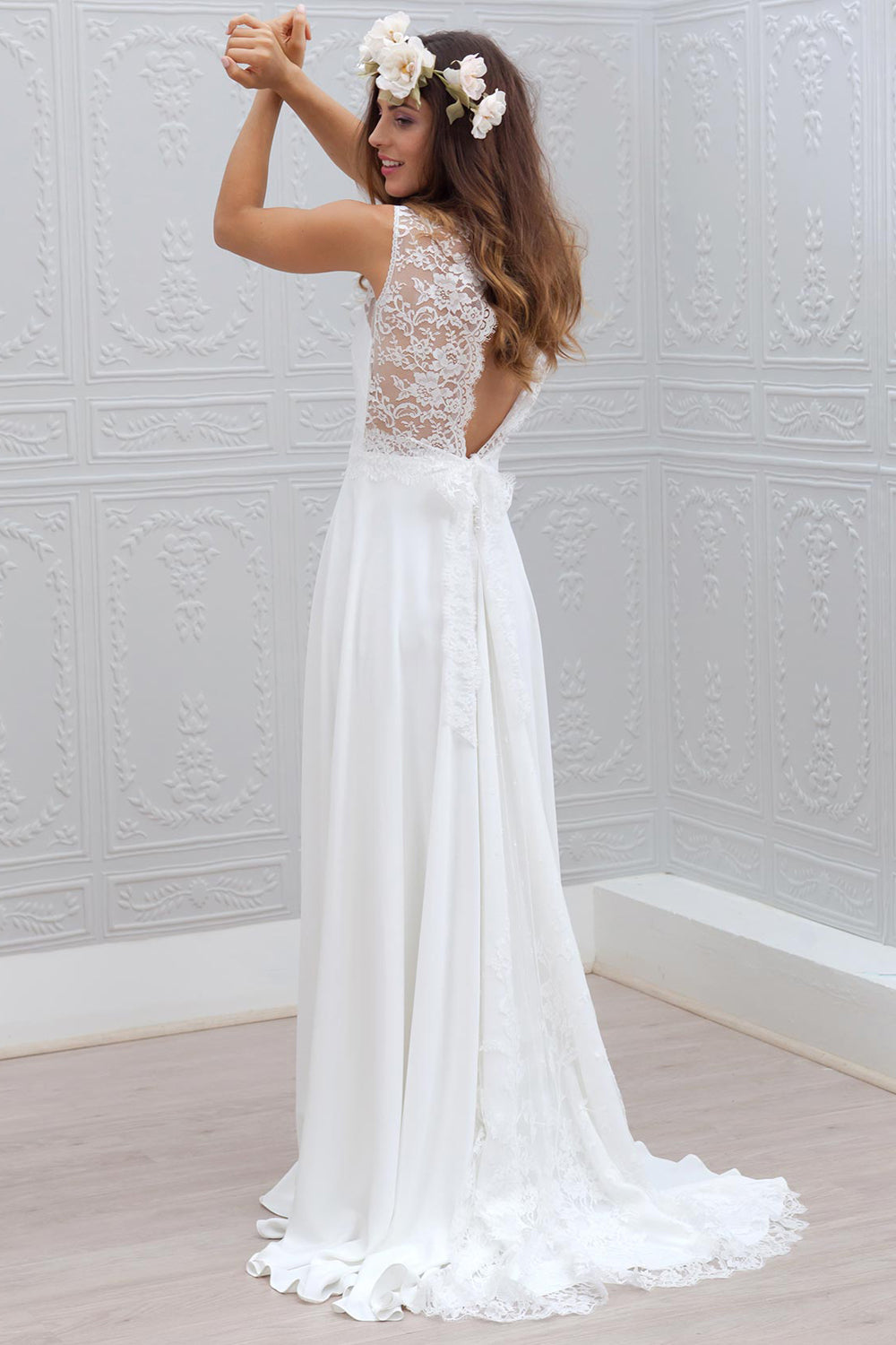 Beach Sleeveless Wedding Dresses