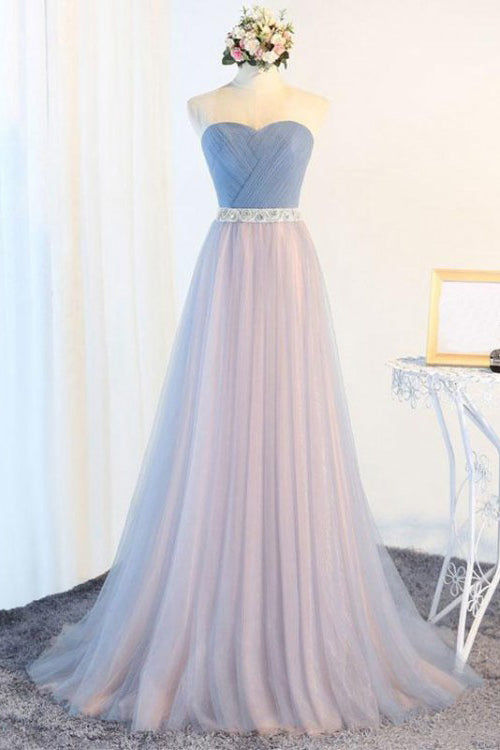 A Line Sweetheart Prom Dress with Bows