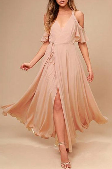 Chiffon Off-the-Shoulder Bridesmaid Dresses