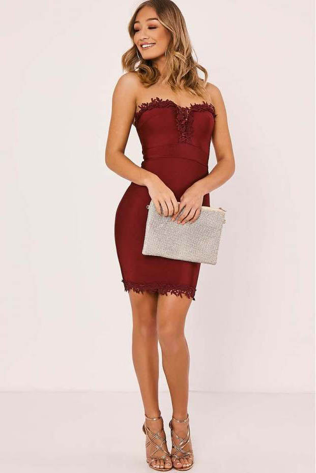 Short Sweetheart Cocktail Dresses Wedding Guest Dresses