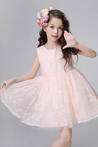 A-line Knee-length Cute Lace Flower Girl Dresses