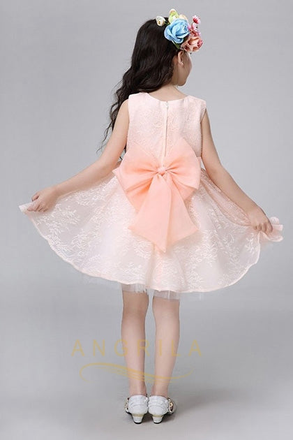 A-line Knee-length Cute Lace Flower Girl Dresses