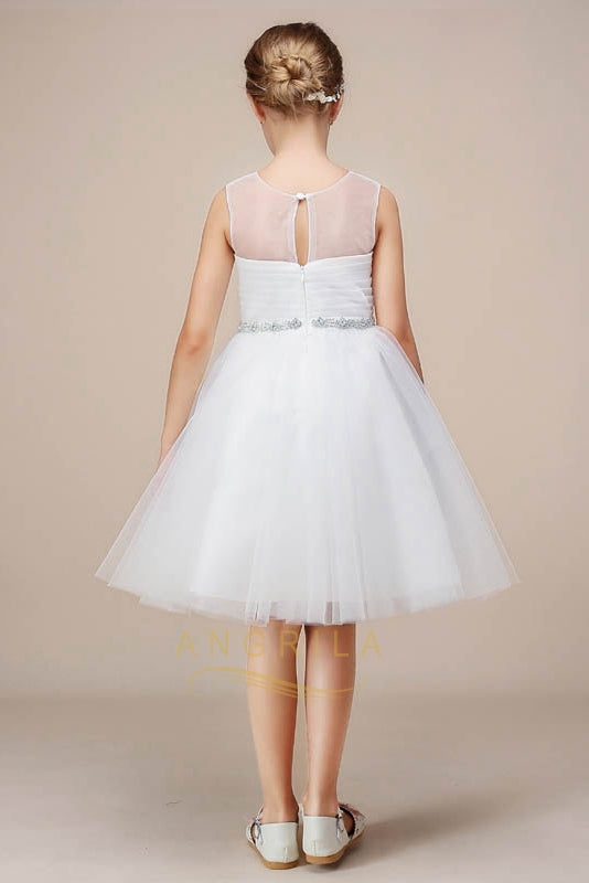 A-line Knee-length Tulle Flower Girl Dresses